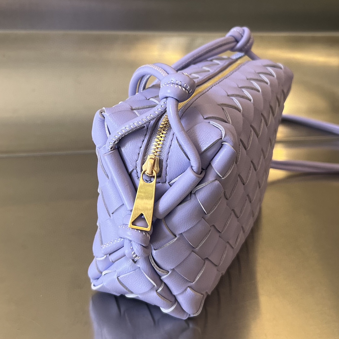 Bagsaaa B0tt*ga Ven*ta Loop Bag Dark Purple - 17x10x6cm