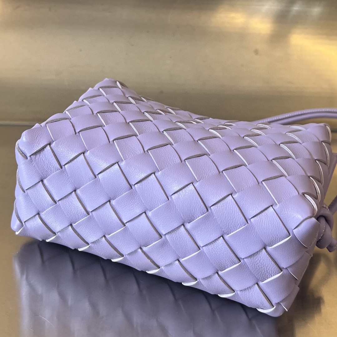 Bagsaaa B0tt*ga Ven*ta Loop Bag Dark Purple - 17x10x6cm