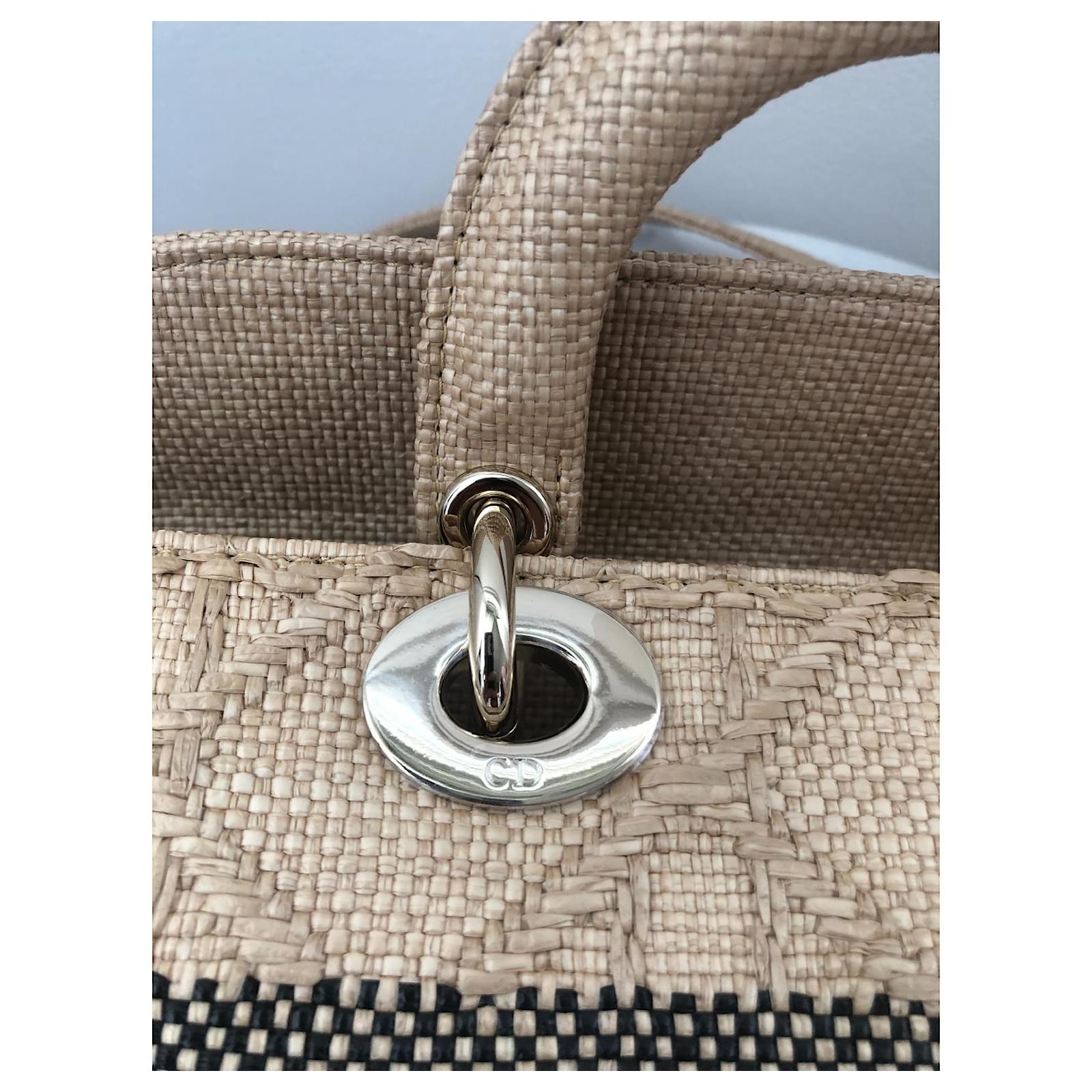 Bagsaaa D10r Lady Medium D-Joy Bag Natural Cannage Raffia