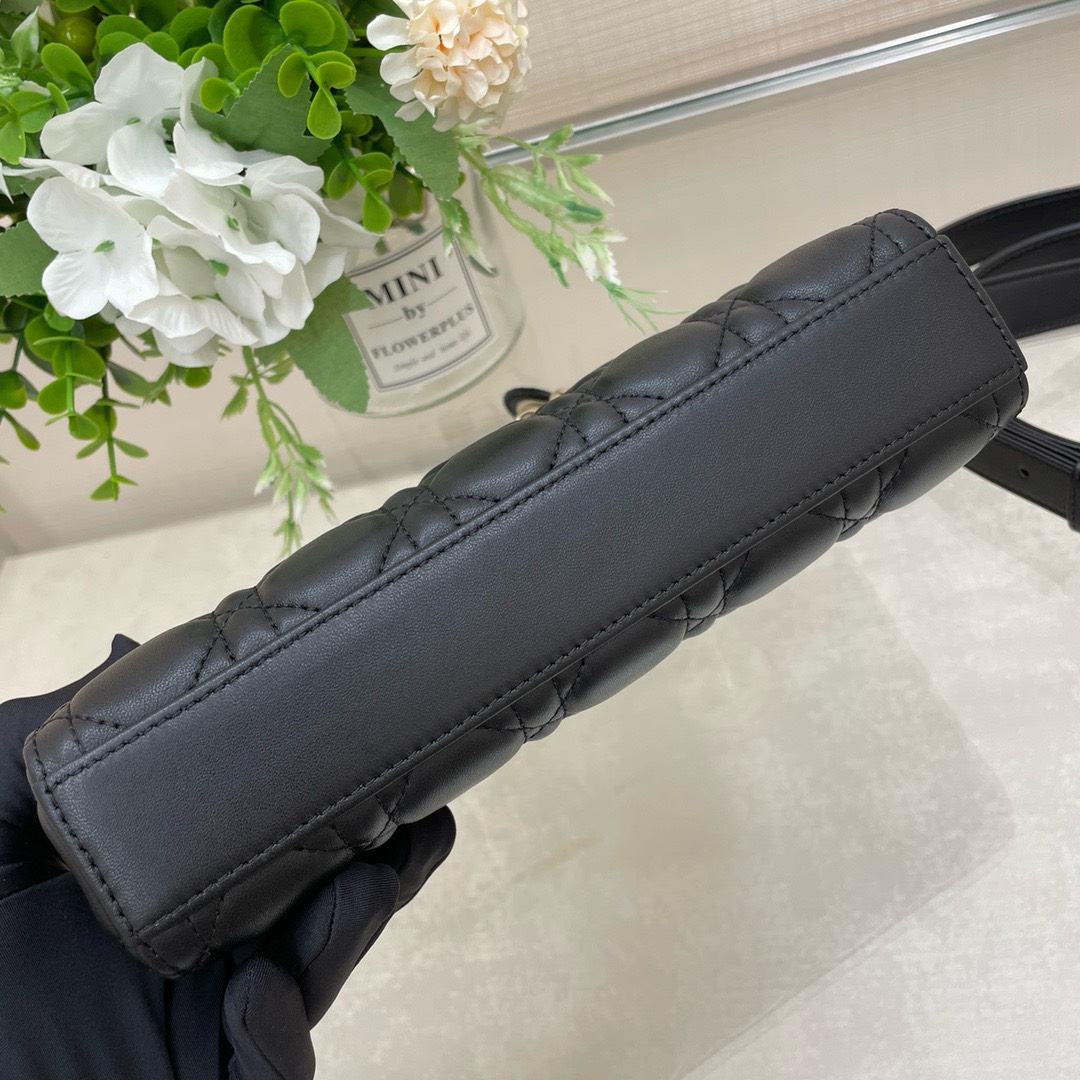 Bagsaaa D10r Lady D - Joy Small In Black Leather - 22x12x6 cm