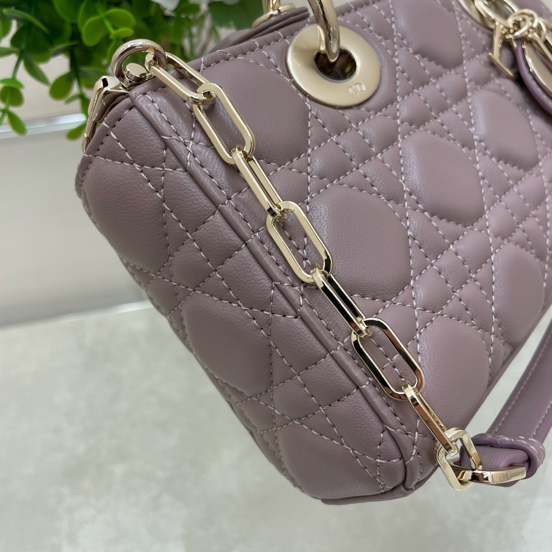Bagsaaa D10r Lady D - Joy Small In Pink Leather - 22x12x6 cm