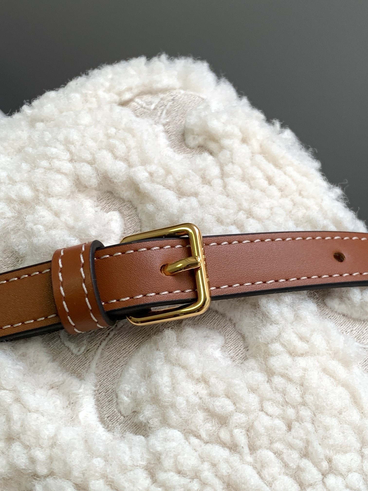 Bagsaaa Ce1i*e Classique Triomphe Shearling - 20x10x4cm