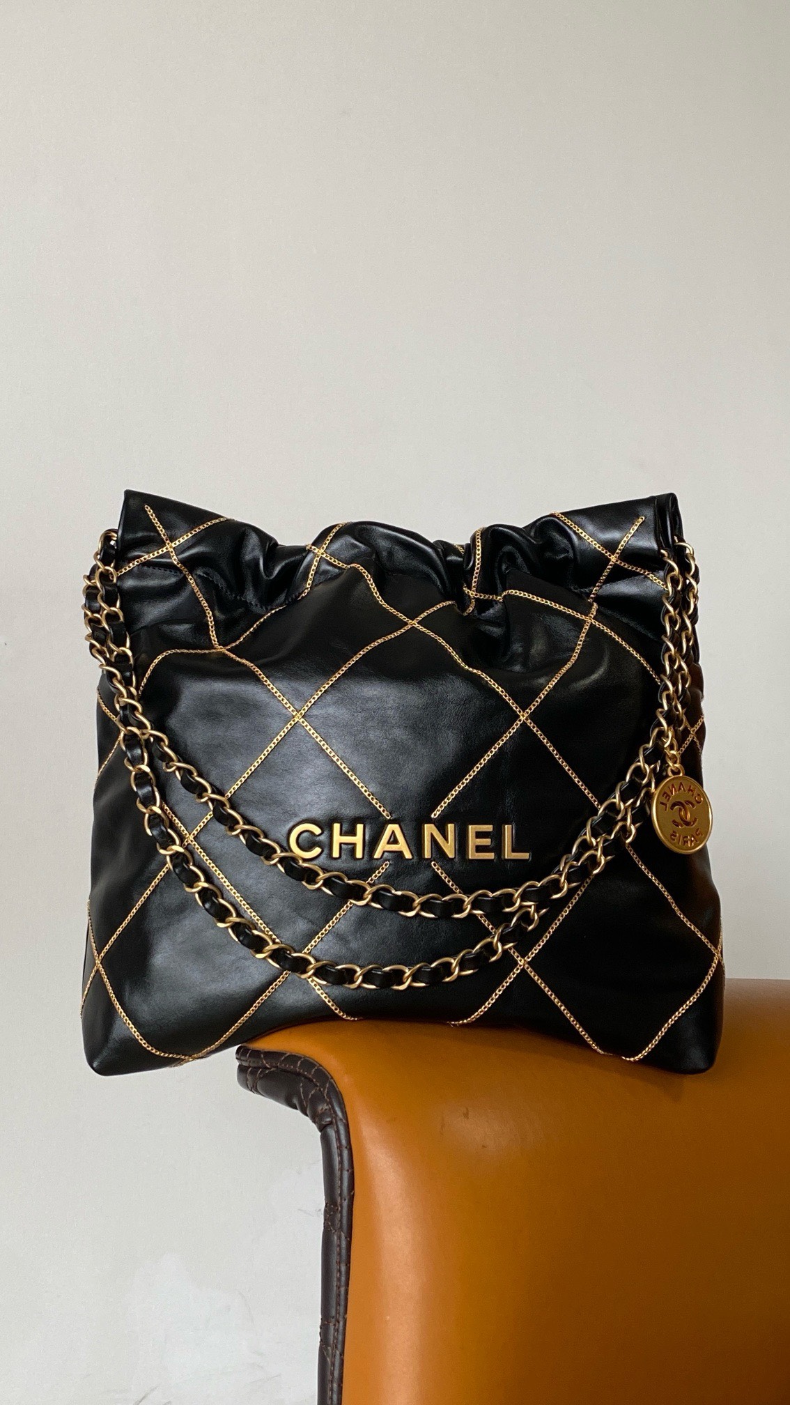 Bagsaaa Ch**ell 22 Bag In Black Leather - 35x35x8x42cm
