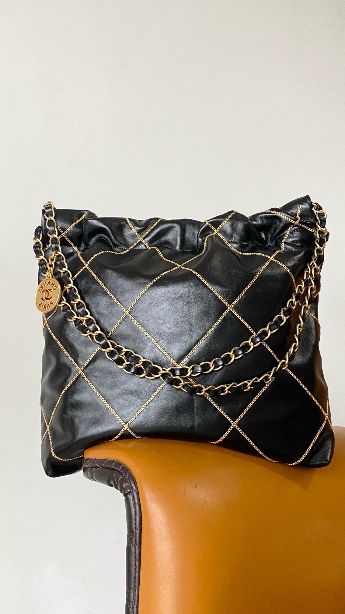 Bagsaaa Ch**ell 22 Bag In Black Leather - 35x35x8x42cm