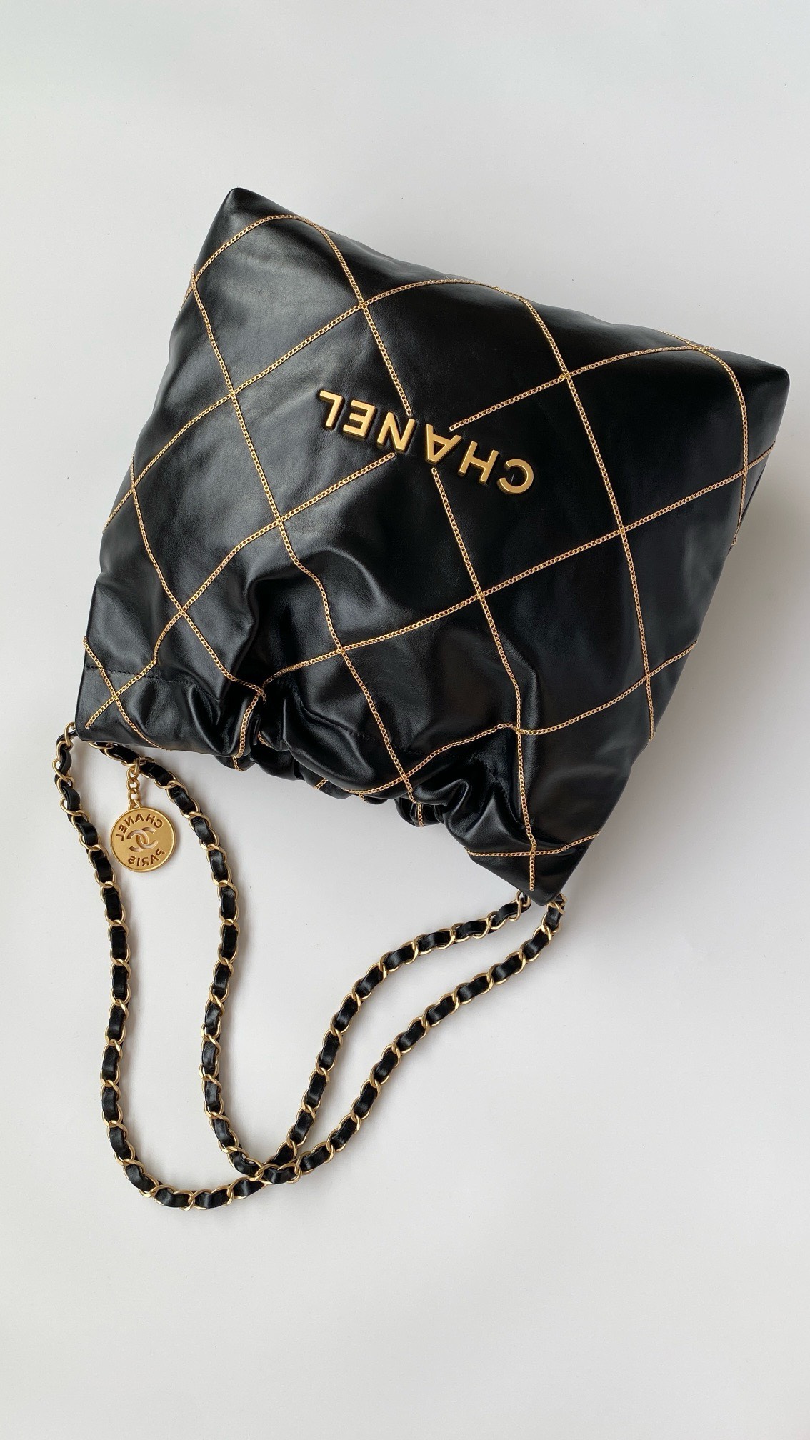 Bagsaaa Ch**ell 22 Bag In Black Leather - 35x35x8x42cm