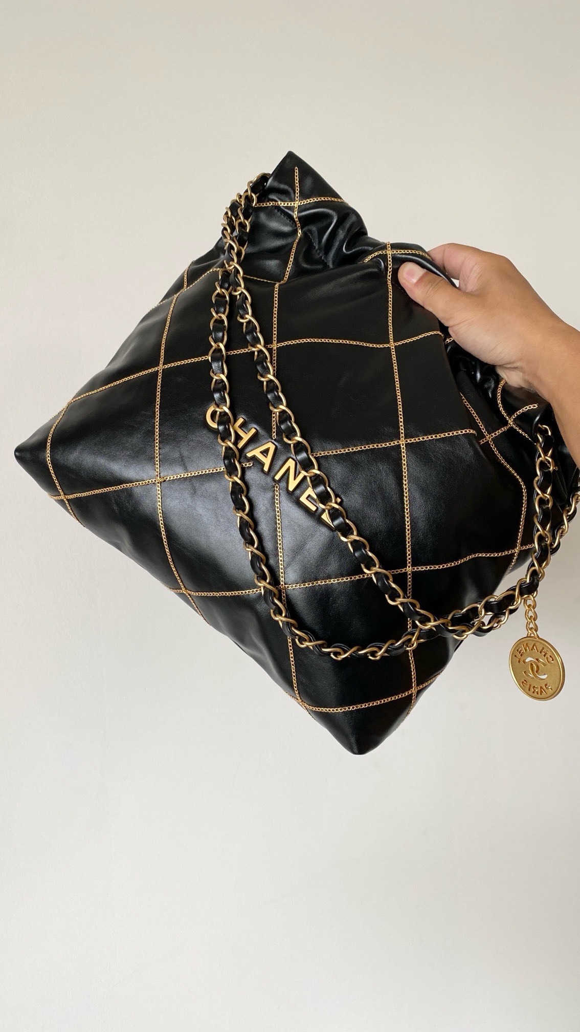 Bagsaaa Ch**ell 22 Bag In Black Leather - 35x35x8x42cm