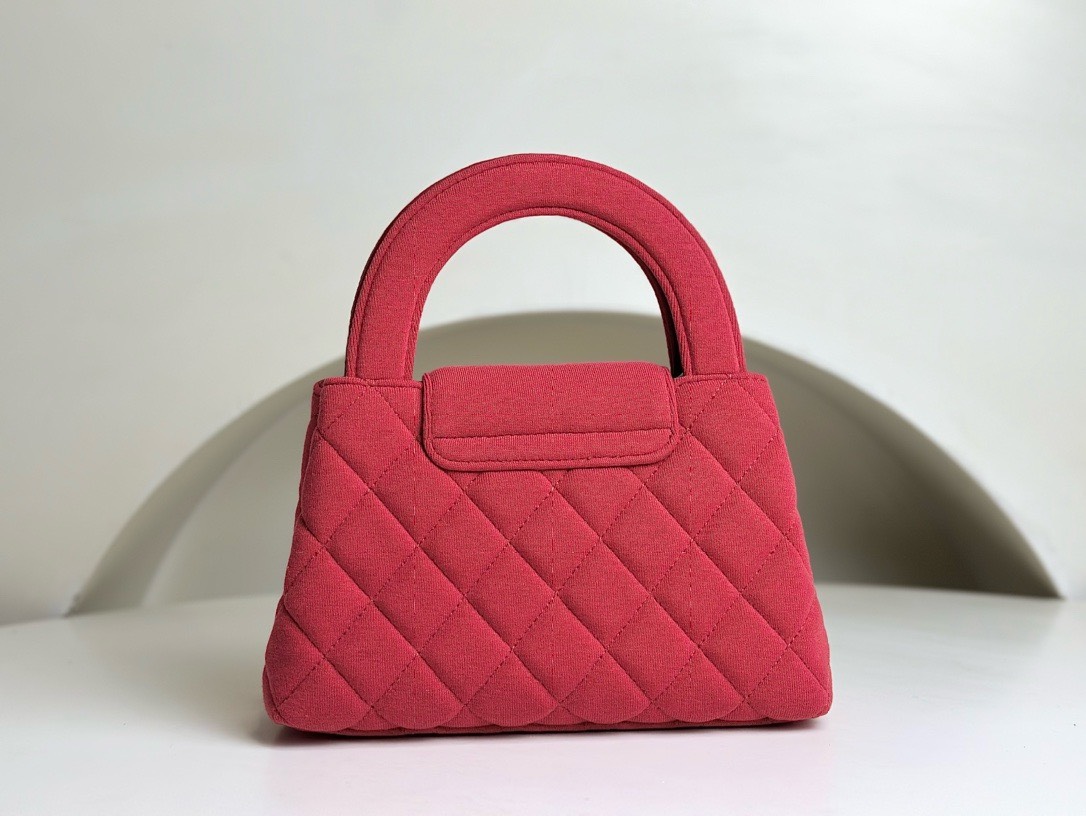 Bagsaaa Ch**el 23K Kelly Denim Red Bag - 19x13x7cm