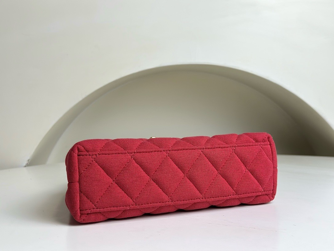 Bagsaaa Ch**el 23K Kelly Denim Red Bag - 19x13x7cm