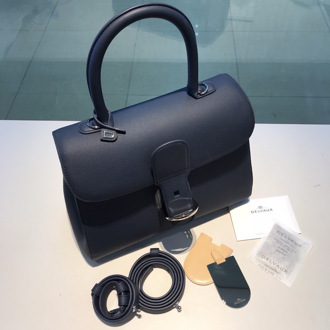Bagsaaa Delvaux MM Brillant Satchel Black