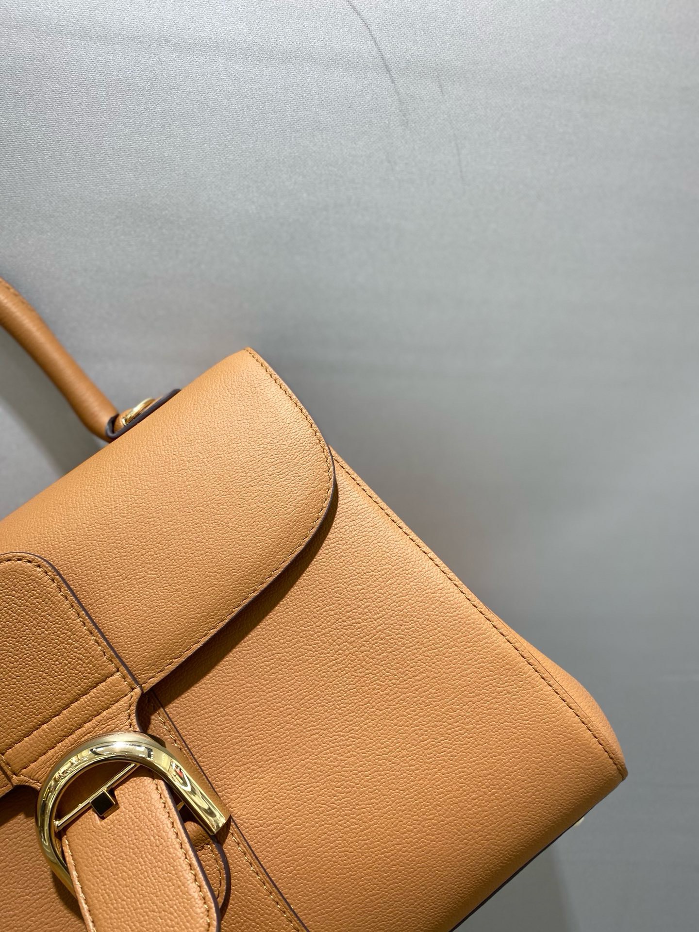 Bagsaaa Delvaux MM Brillant Satchel Brown