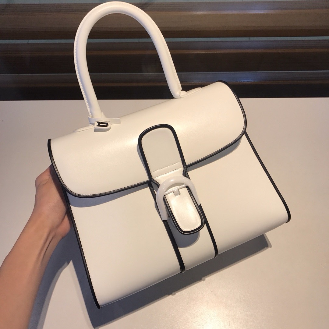 Bagsaaa Delvaux MM Brillant Satchel White