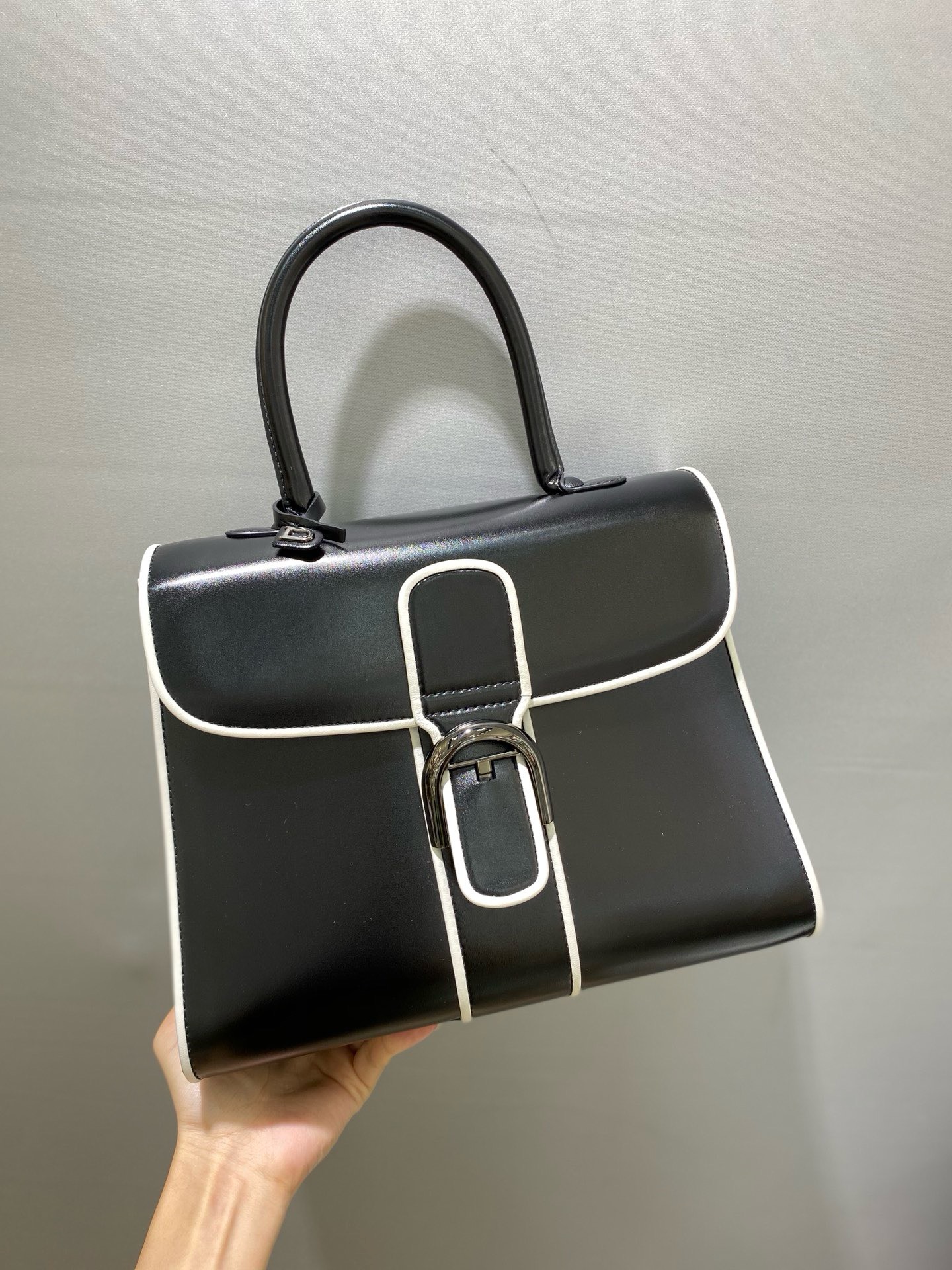 Bagsaaa Delvaux MM Brillant Satchel Black 02