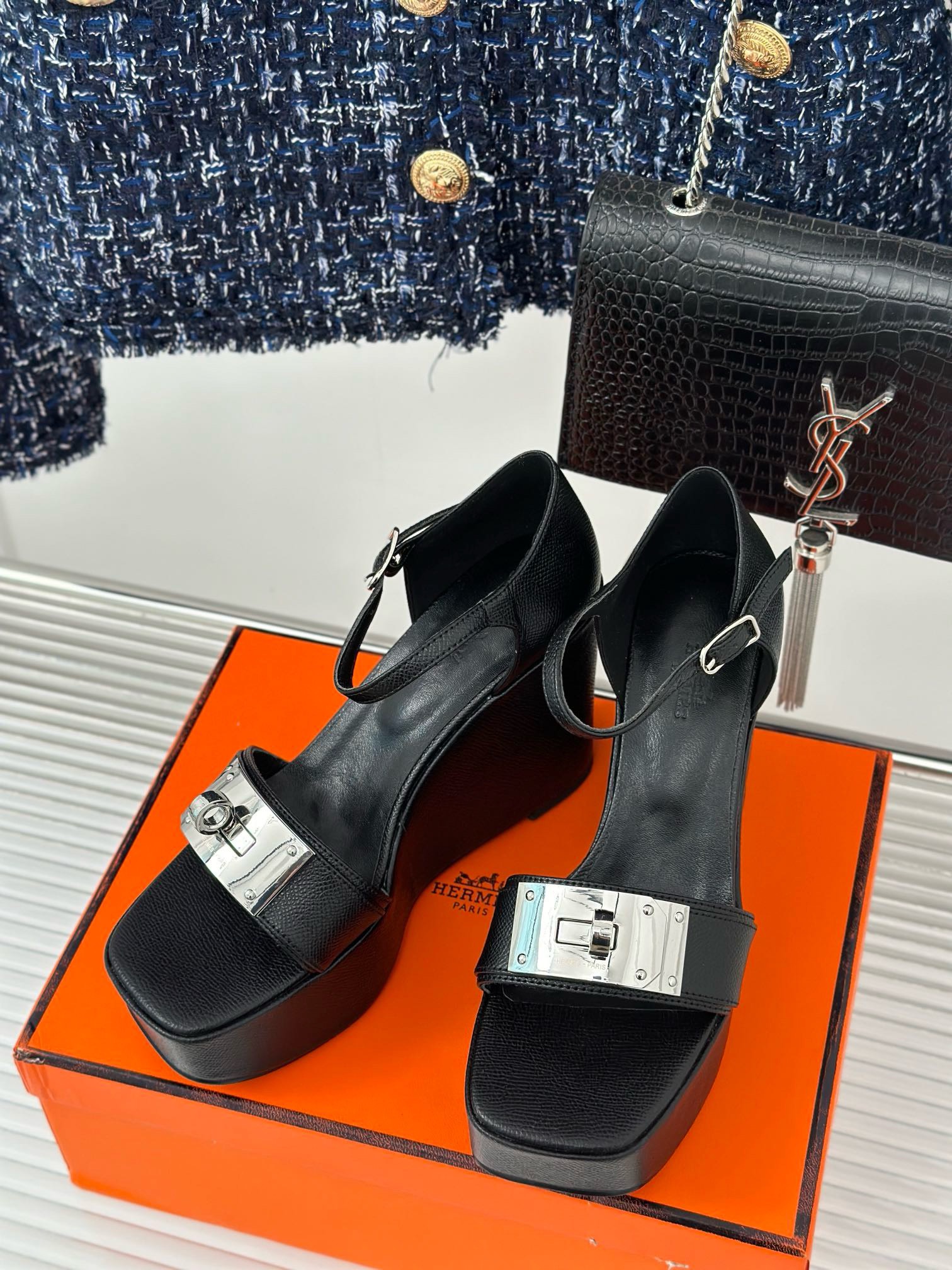 Bagsaaa H**me5 Hilda 80 Sandal Black 12cm