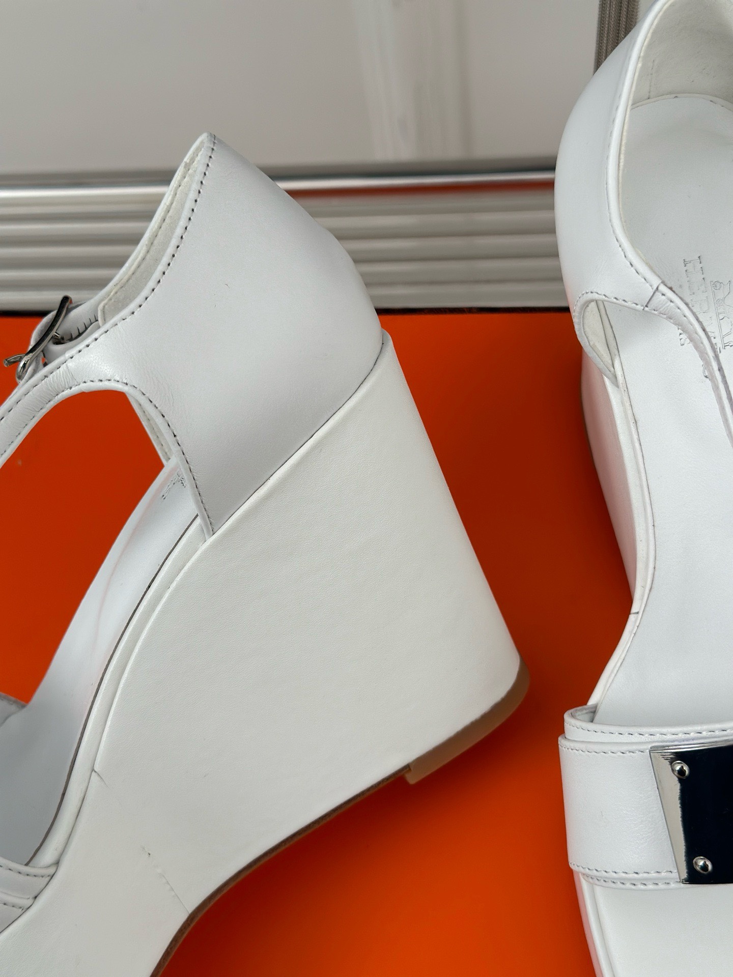 Bagsaaa H**me5 Hilda 80 Sandal White 12cm