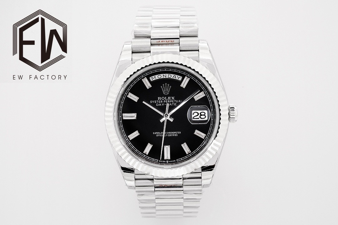 Bagsaaa R01ex Day-Date 40 Black/18 carat white gold 40mm