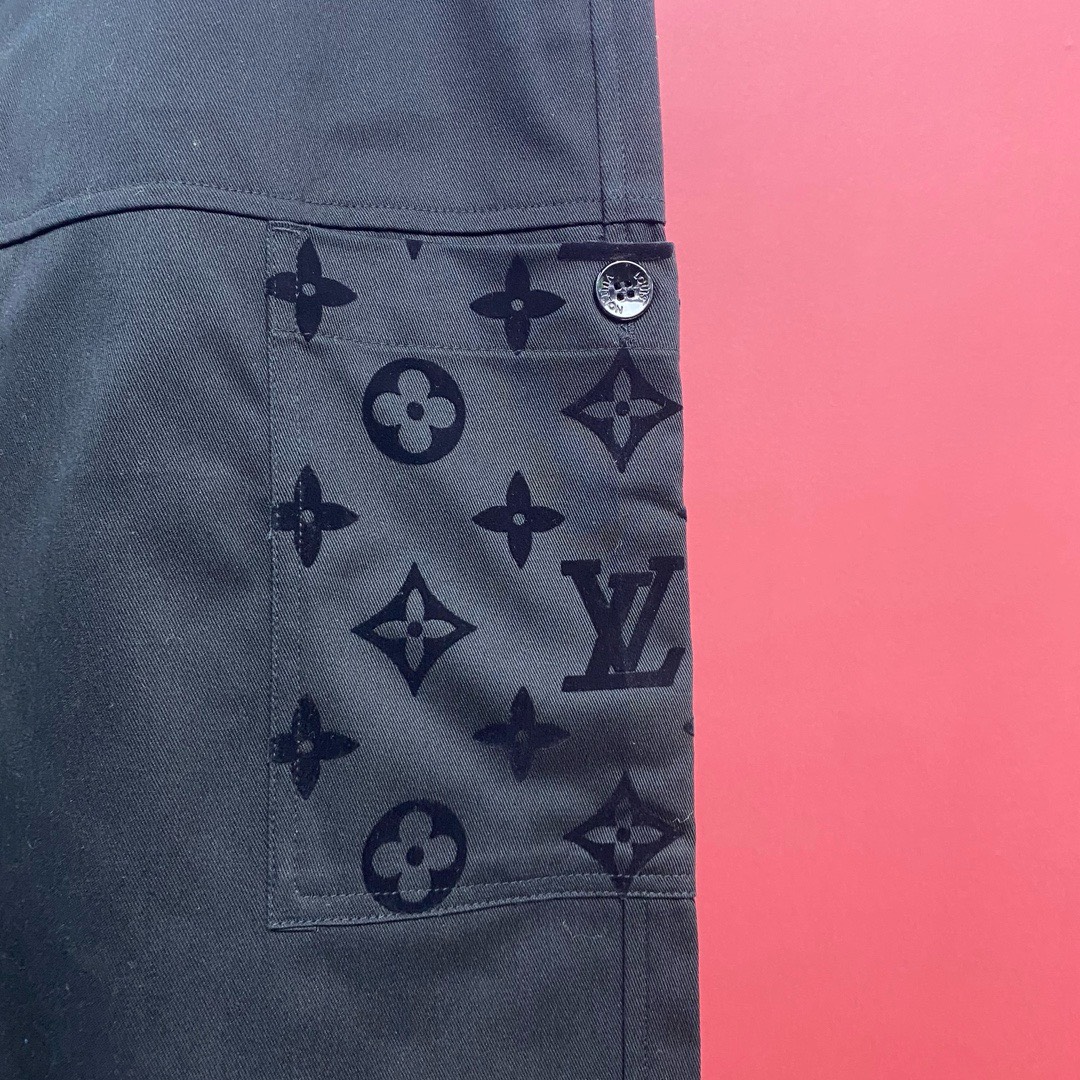 Bagsaaa L0vis Vvtt0n Cotton Workwear Pants