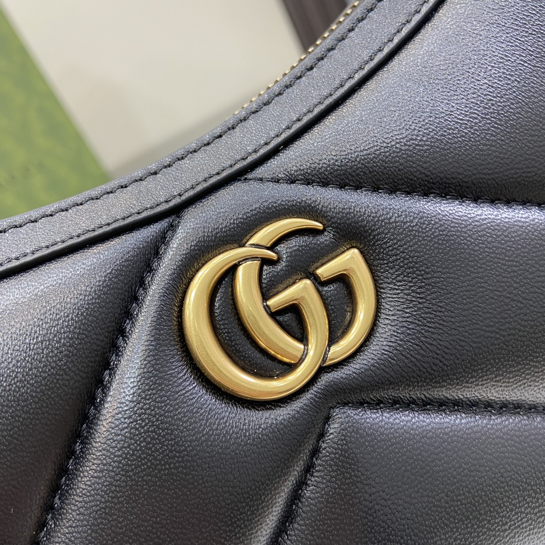 Bagsaaa Gvc*1 GG Marmont Small Shoulder Bag Black - 17x 26x 4cm