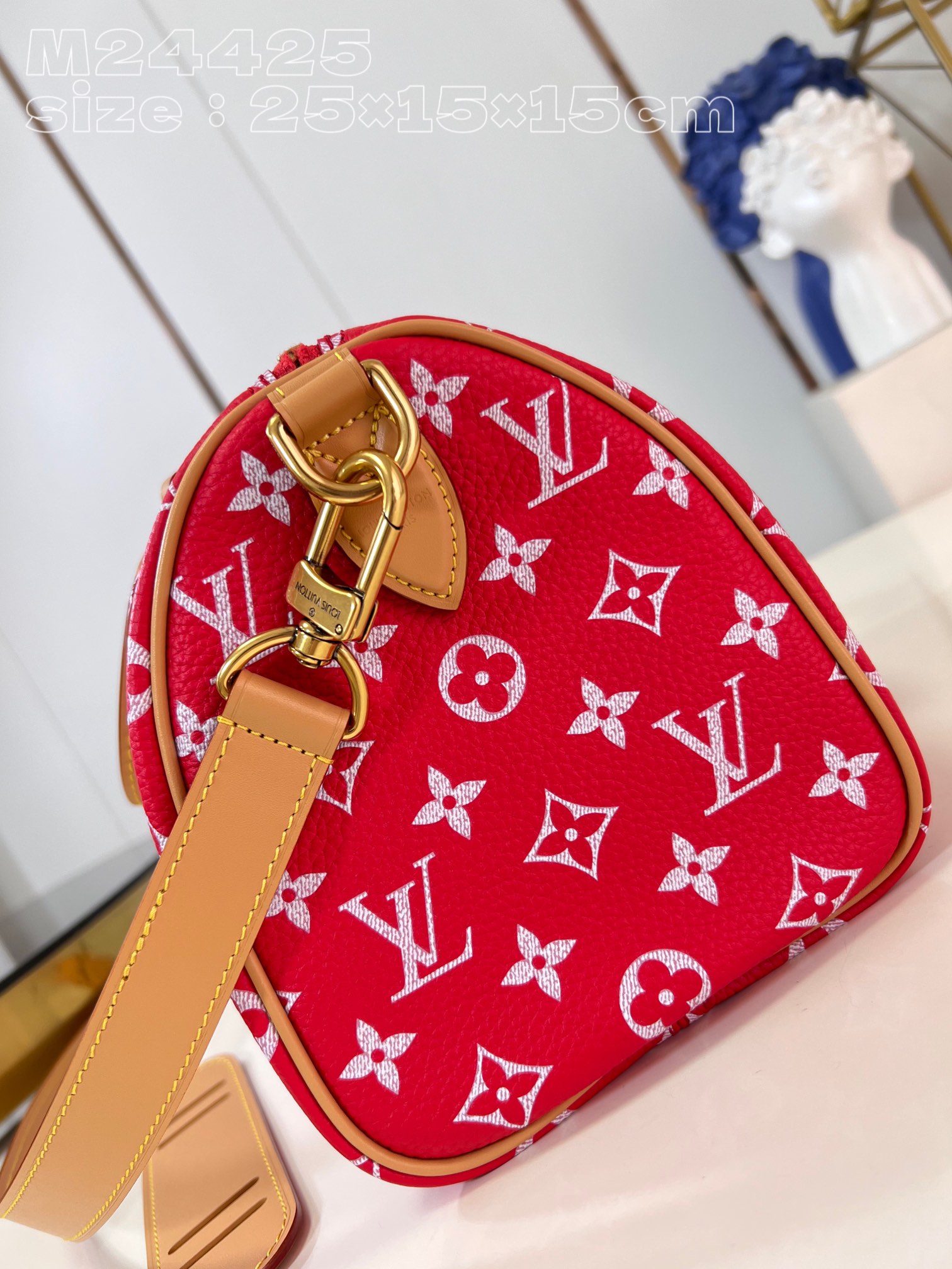 Bagsaaa L0vis Vvtt0n Speedy 25 Red color - 25 x 15 x 15cm