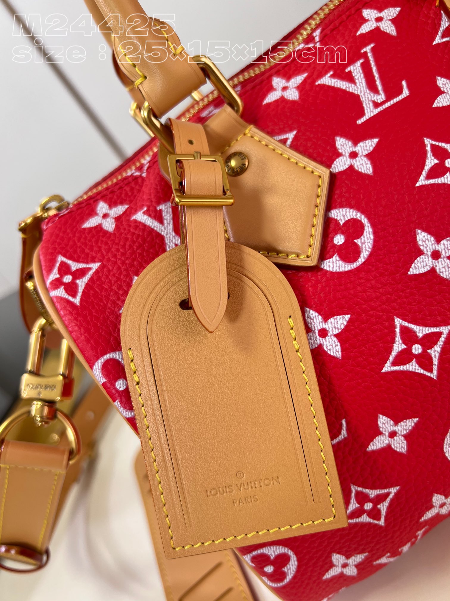 Bagsaaa L0vis Vvtt0n Speedy 25 Red color - 25 x 15 x 15cm
