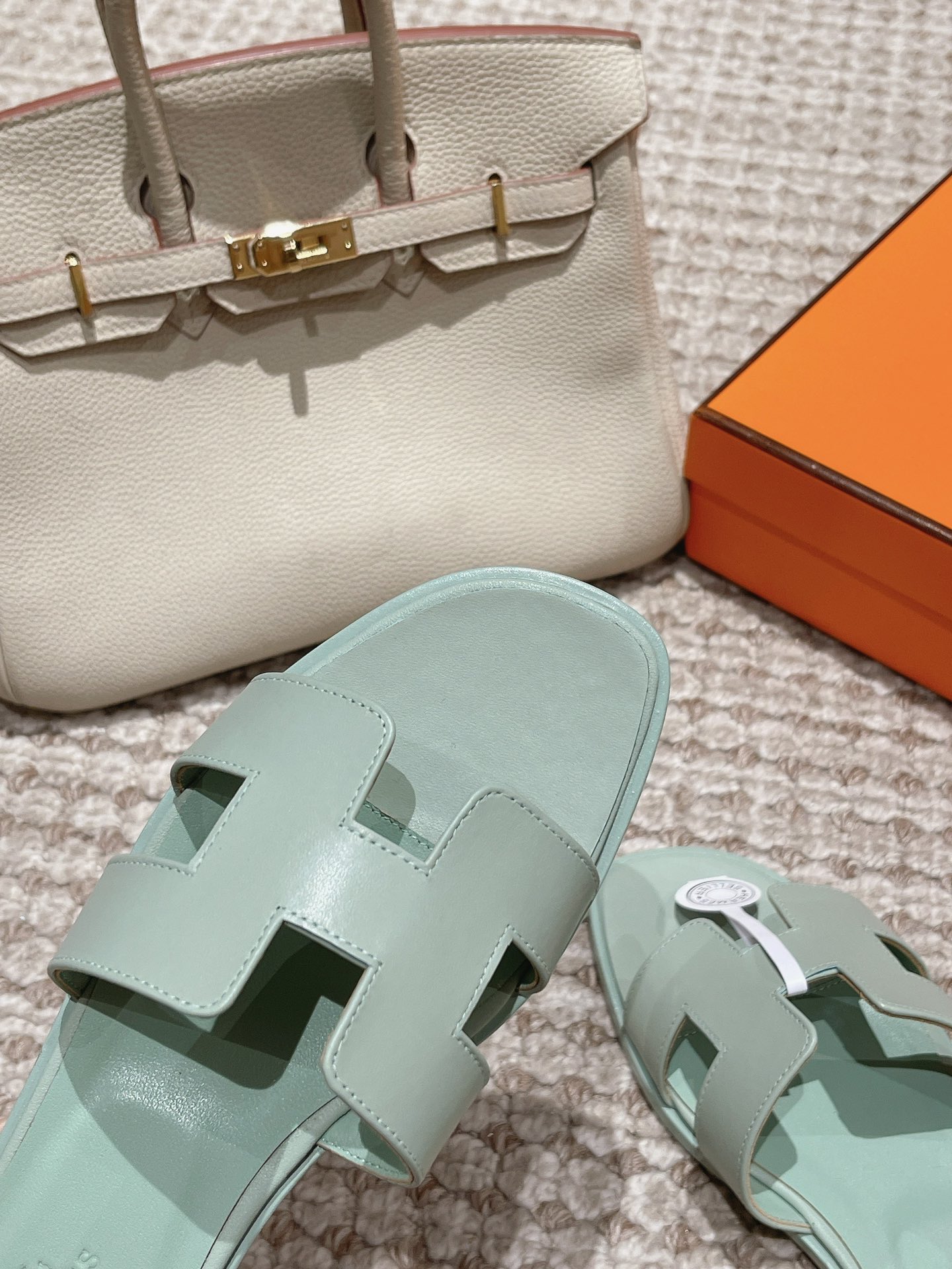 Bagsaaa H**me5 Oran Sandal Vert Deau