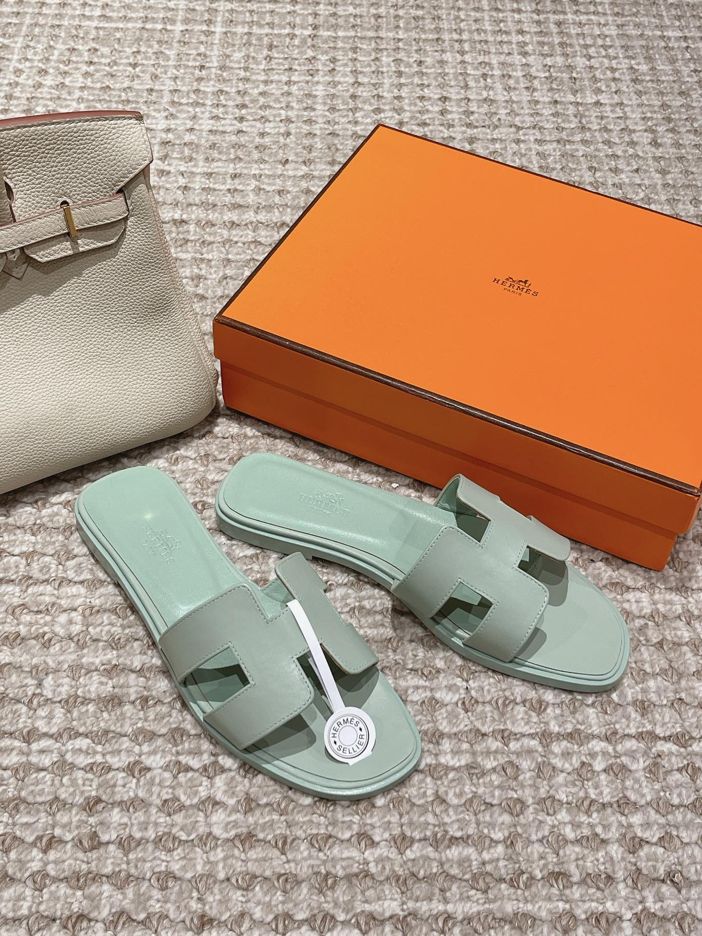 Bagsaaa H**me5 Oran Sandal Vert Deau