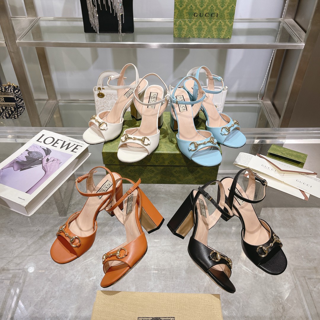 Bagsaaa Gvc*1Horsebit Mid Heel Sandals