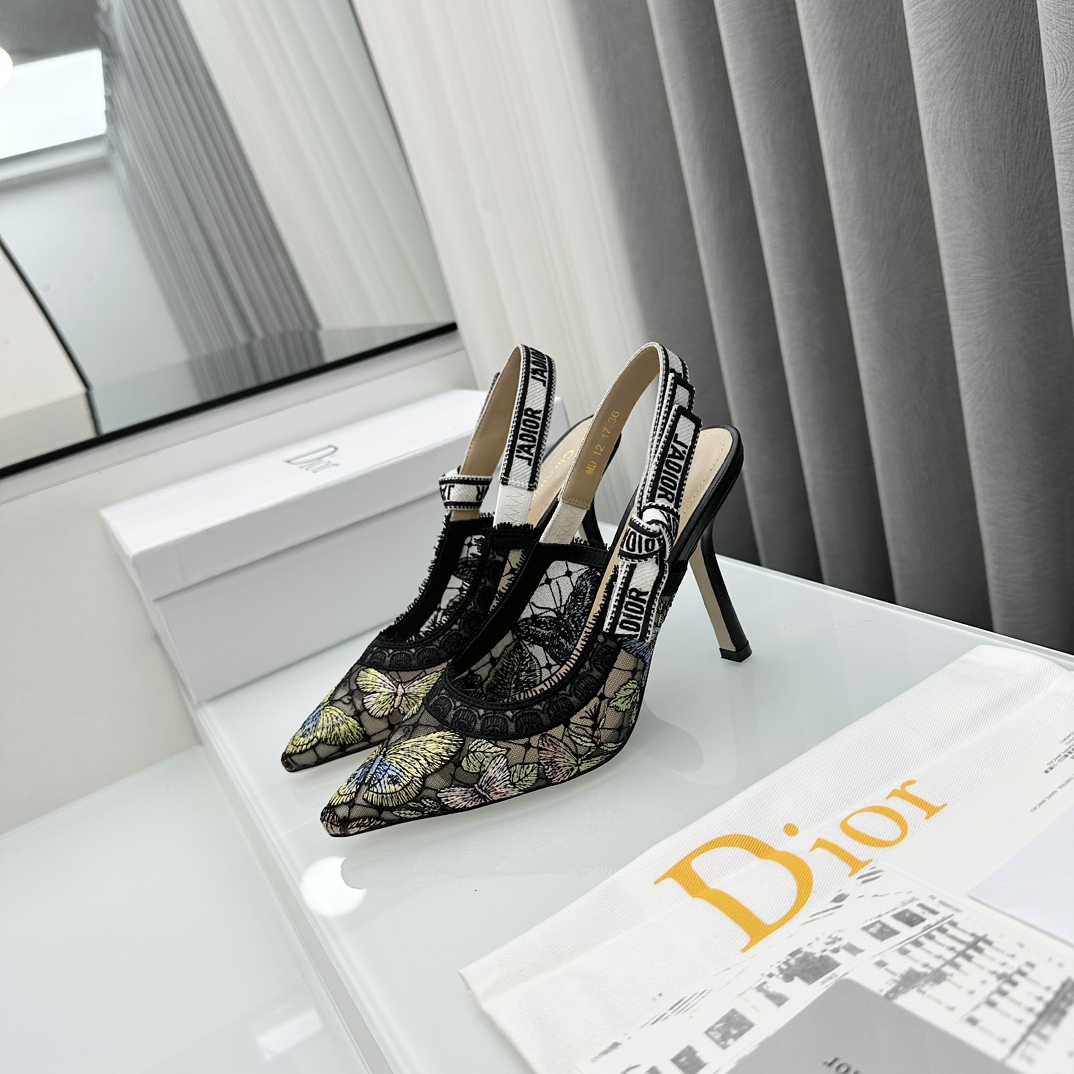 Bagsaaa D10r J'AD10r Slingback Pump Butterfly Black 