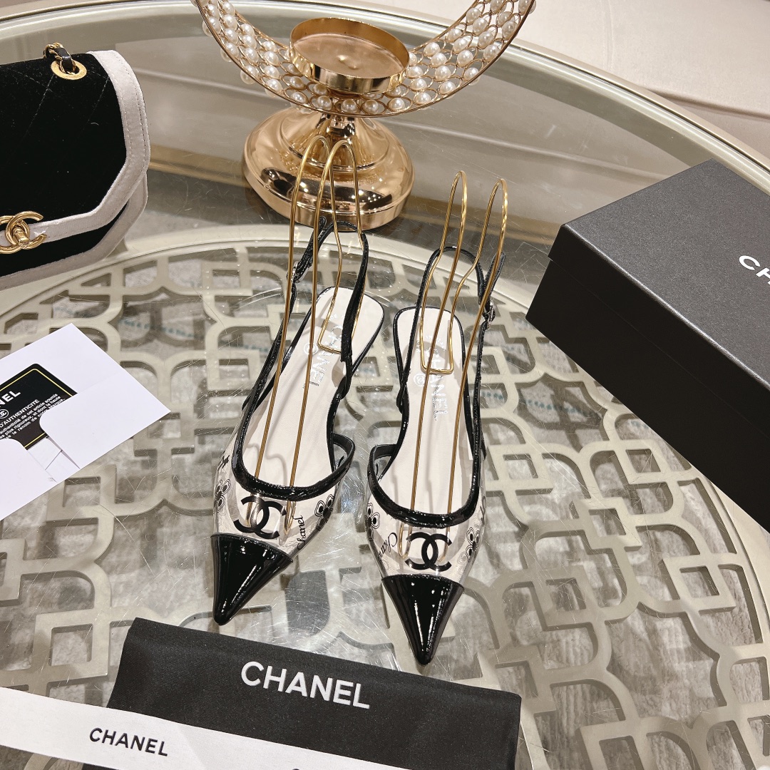 Bagsaaa Ch**el Slingback Pump Black