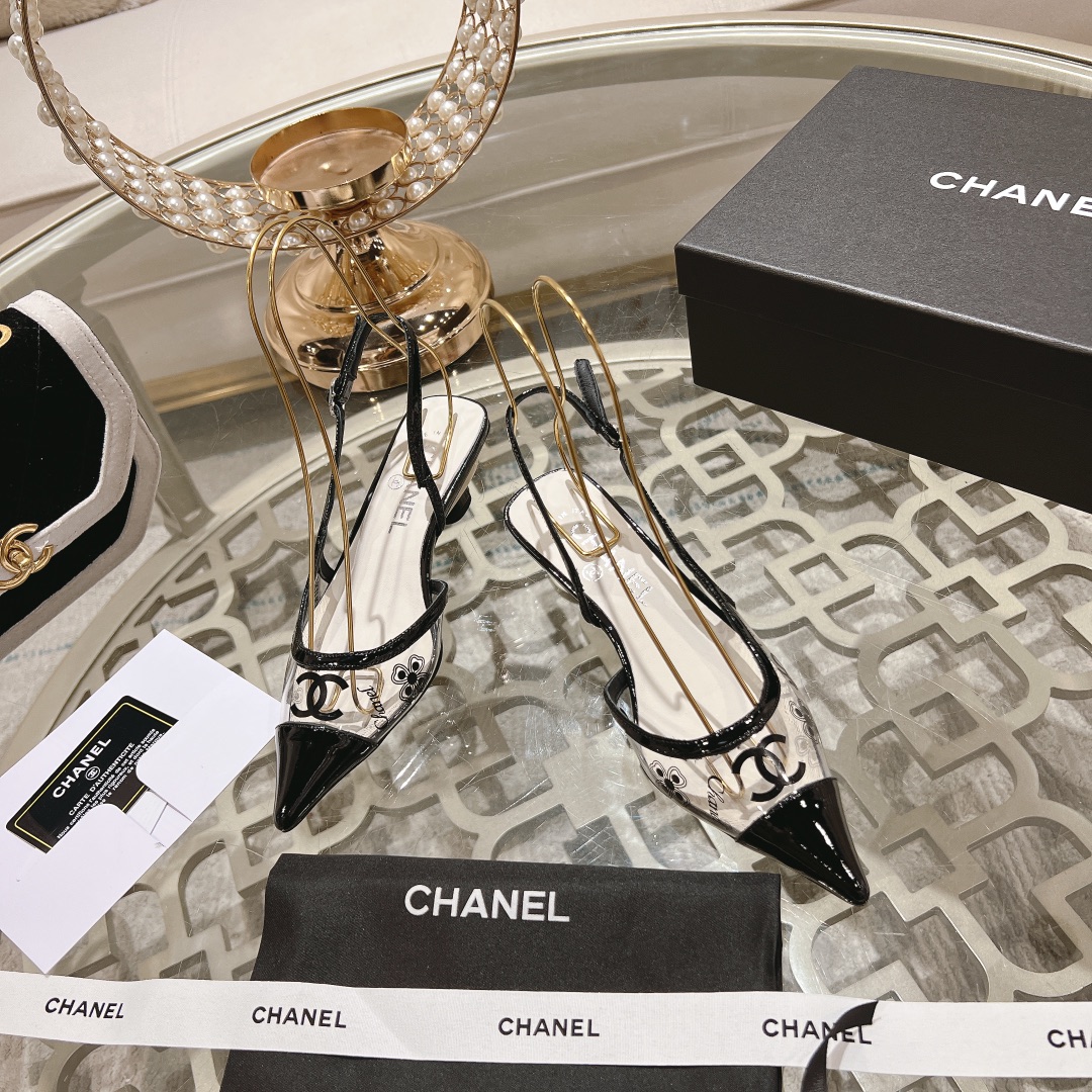 Bagsaaa Ch**el Slingback Pump Black