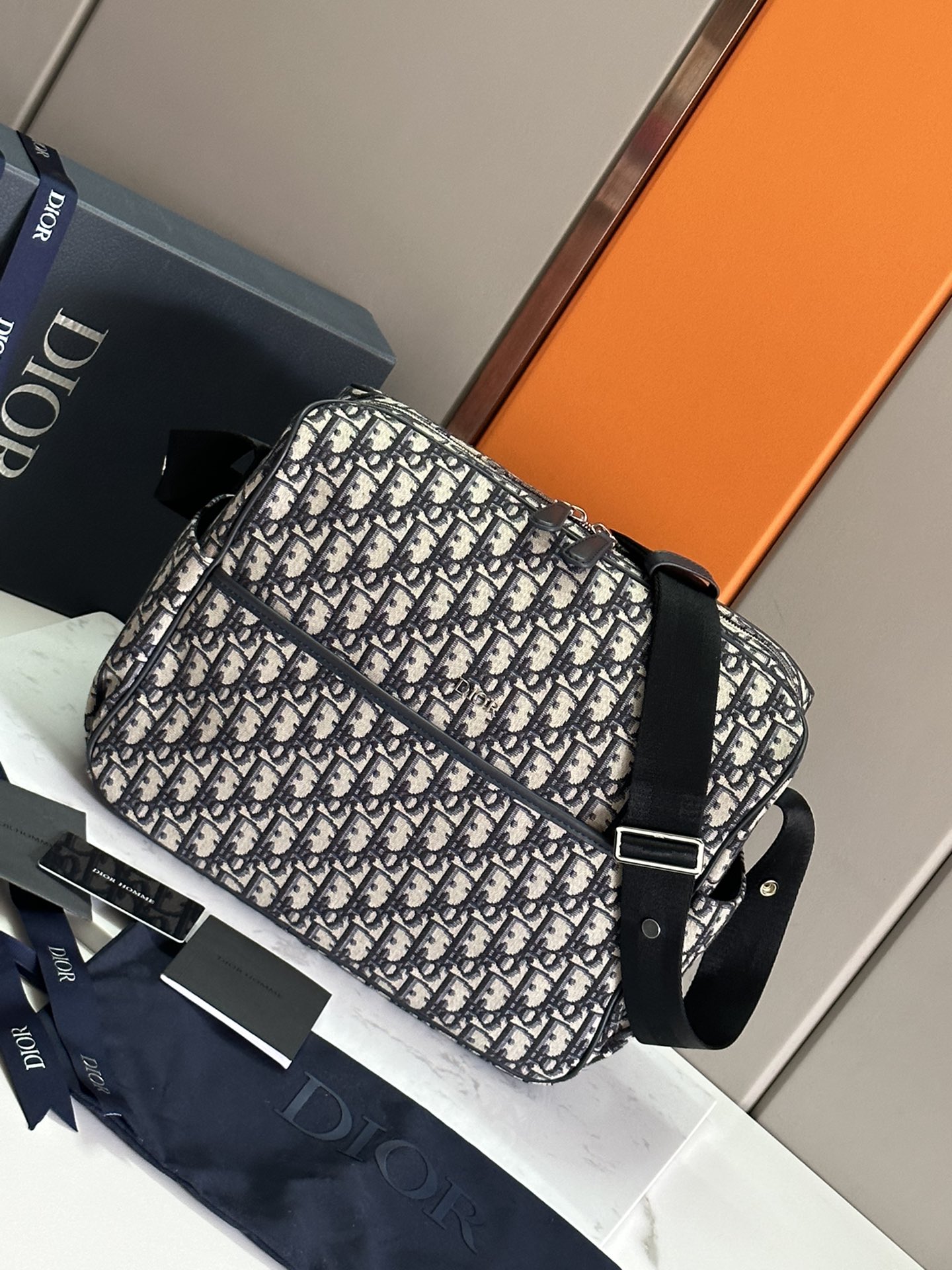 Bagsaa D10r Changing Bag Blue D10r Oblique Canvas 
