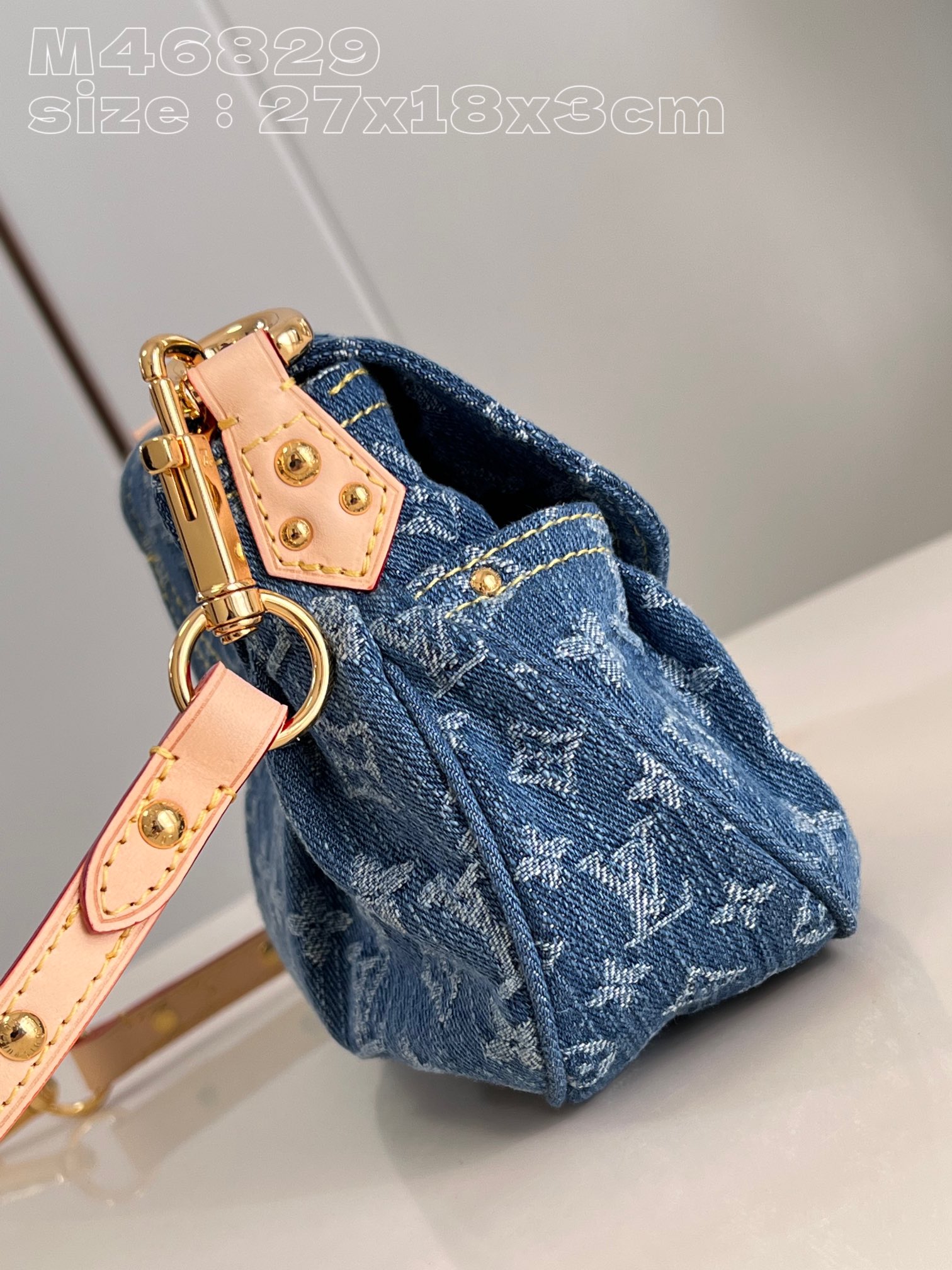Bagsaaa L0vis Vvtt0n Sunset Monogram Denim - 27 x 18 x 3 cm