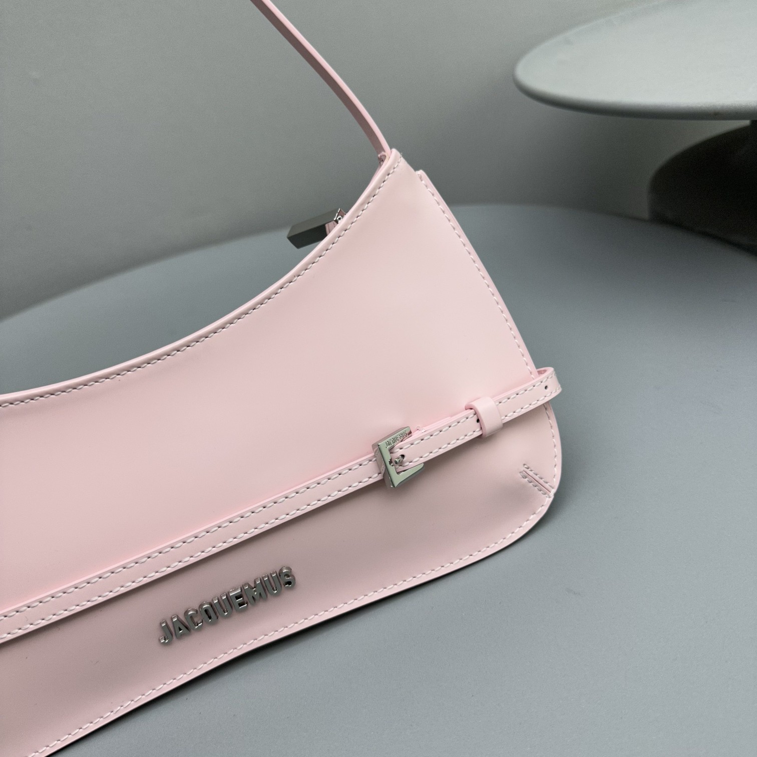 Bagsaaa Jacquemus Le Bisou Ceinture Pink Bag - 27*11*3cm