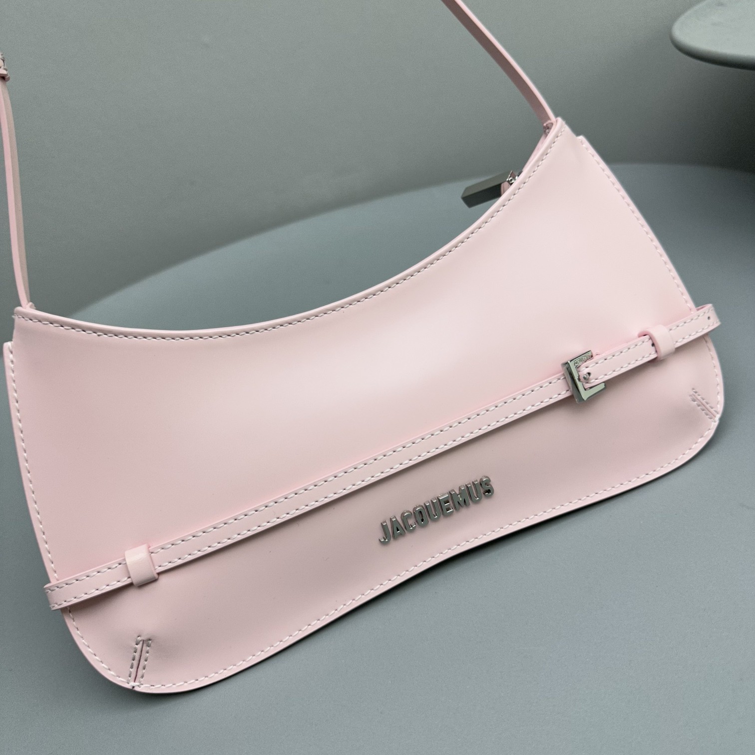 Bagsaaa Jacquemus Le Bisou Ceinture Pink Bag - 27*11*3cm
