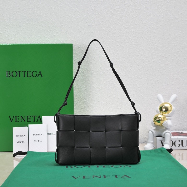 Bagsaaa B0tt*ga Ven*ta black nappa leather Cassette shoulder bag - 22.5*13.5*4.5cm