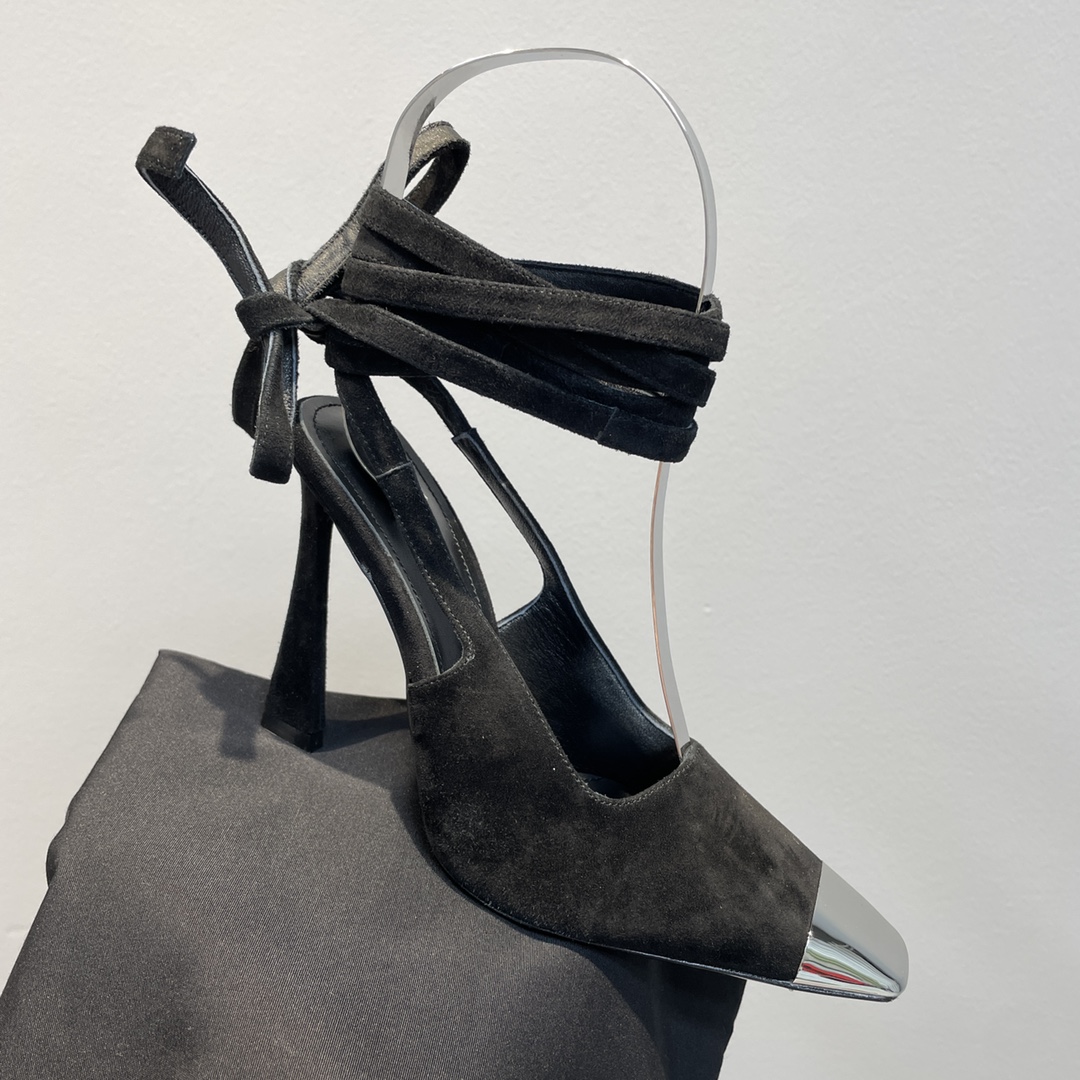 Bagsaaa Y51 Tied high heel slingback shoes