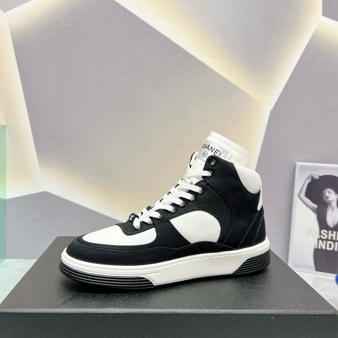 Bagsaaa Ch**el High Top Sneakers Black