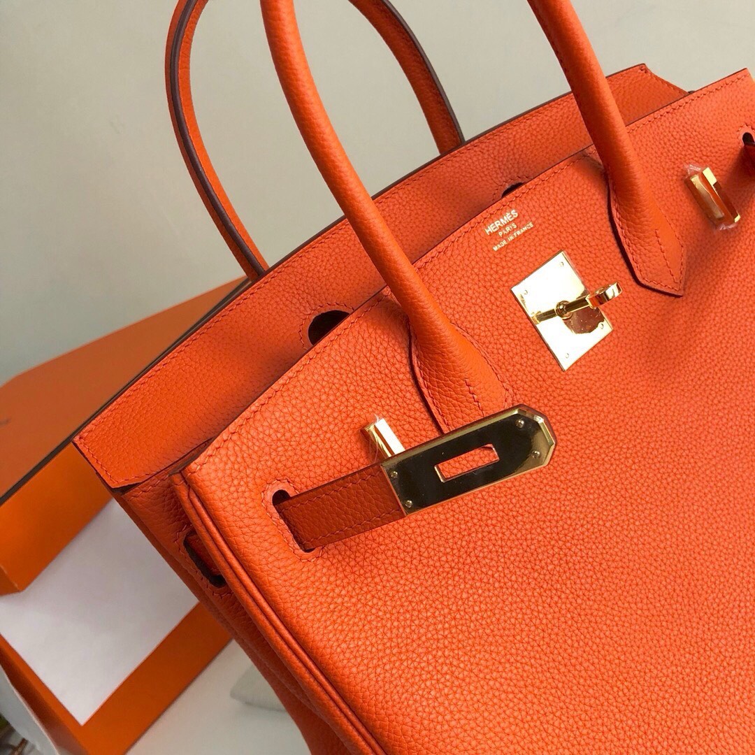 Bagsaaa H**me5 birkin 25cm togo leather gold hardware