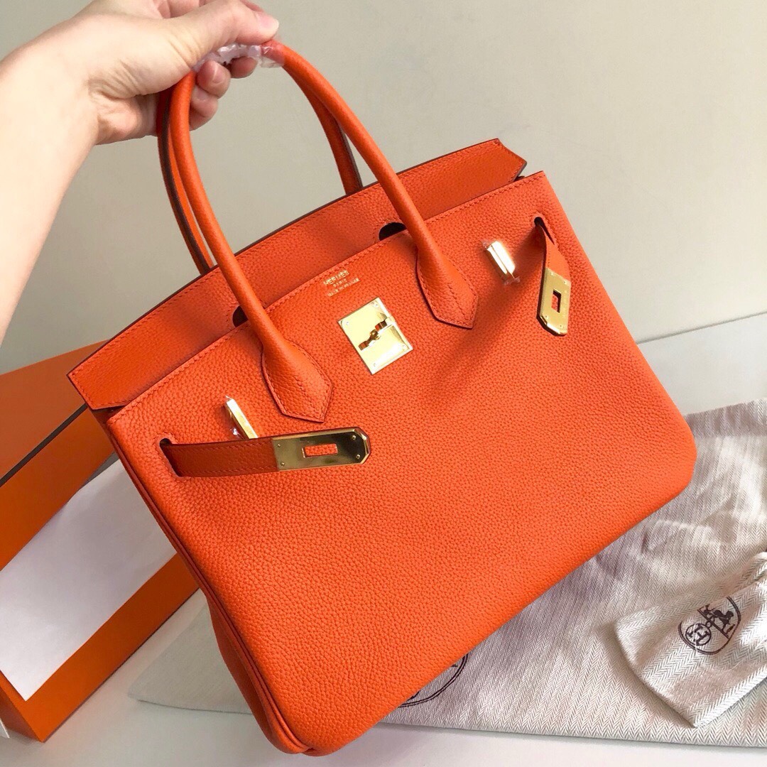 Bagsaaa H**me5 birkin 25cm togo leather gold hardware