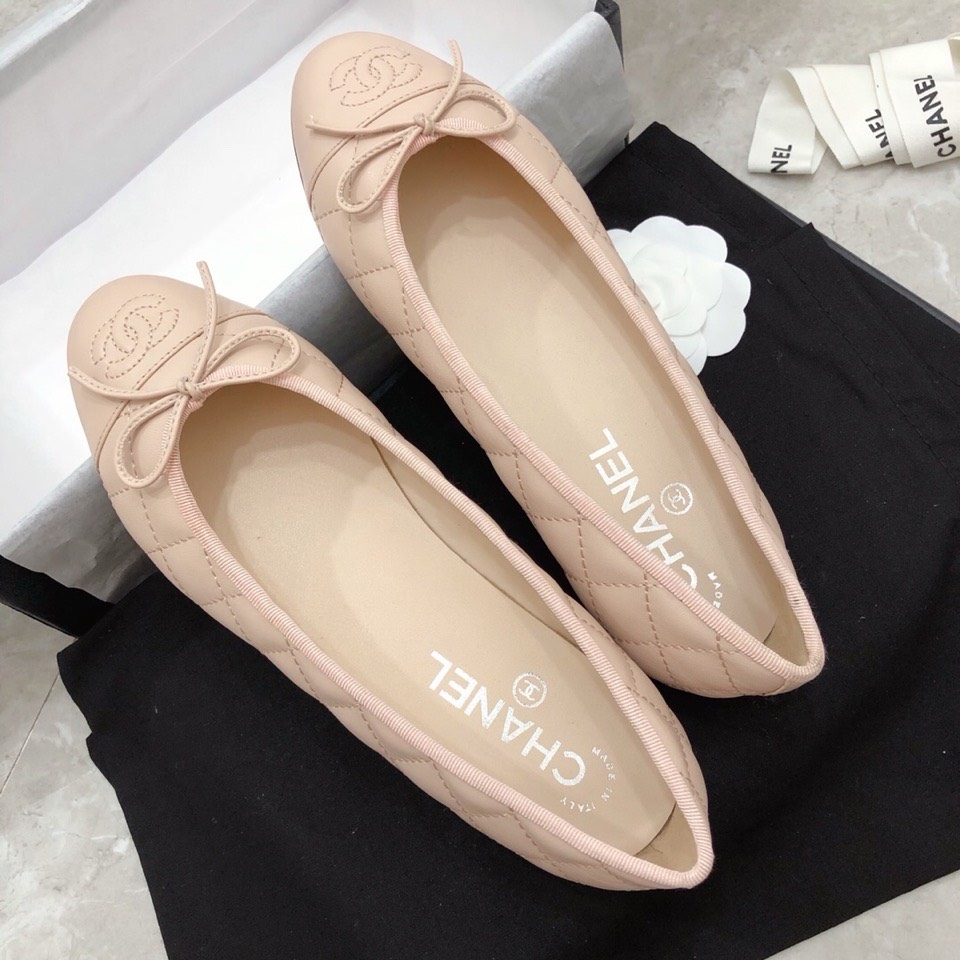 Bagsaaa Ch**el Ballerinas Pink Shoes