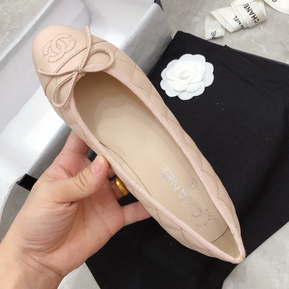 Bagsaaa Ch**el Ballerinas Pink Shoes