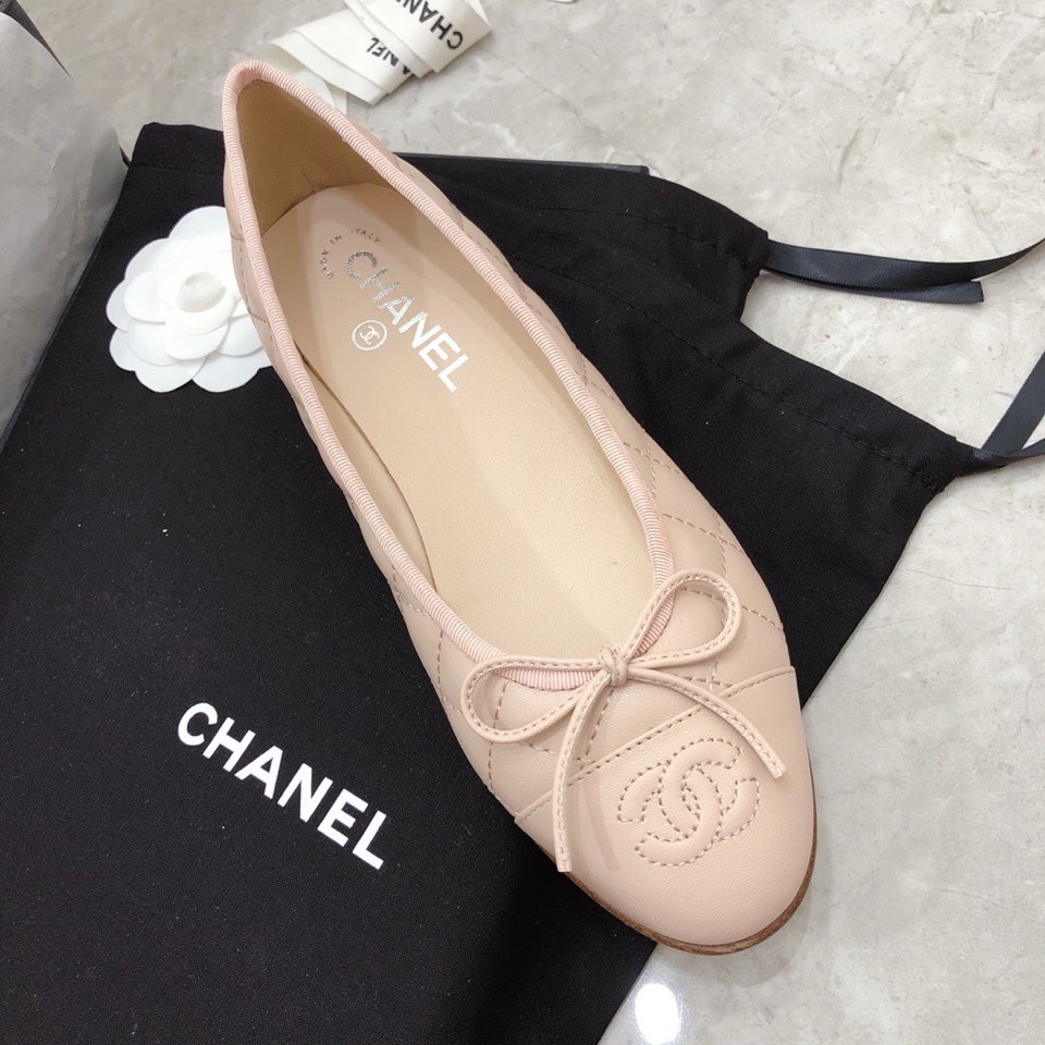 Bagsaaa Ch**el Ballerinas Pink Shoes