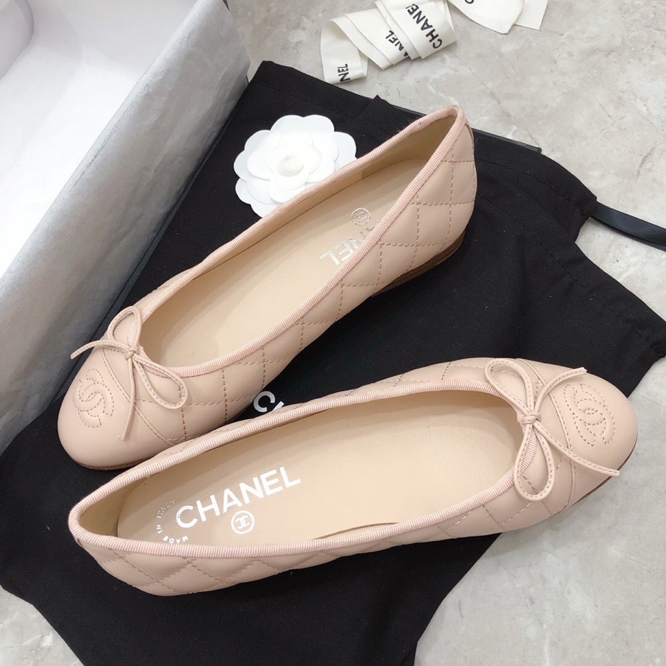 Bagsaaa Ch**el Ballerinas Pink Shoes