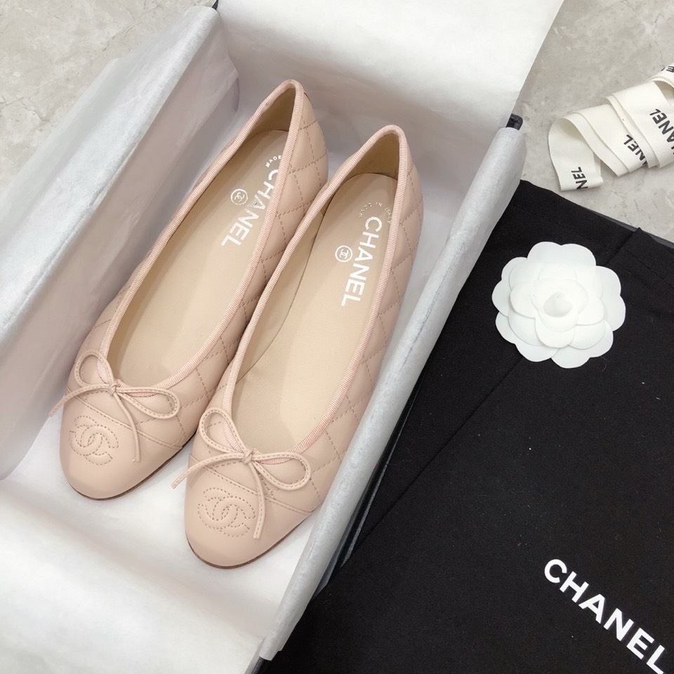 Bagsaaa Ch**el Ballerinas Pink Shoes