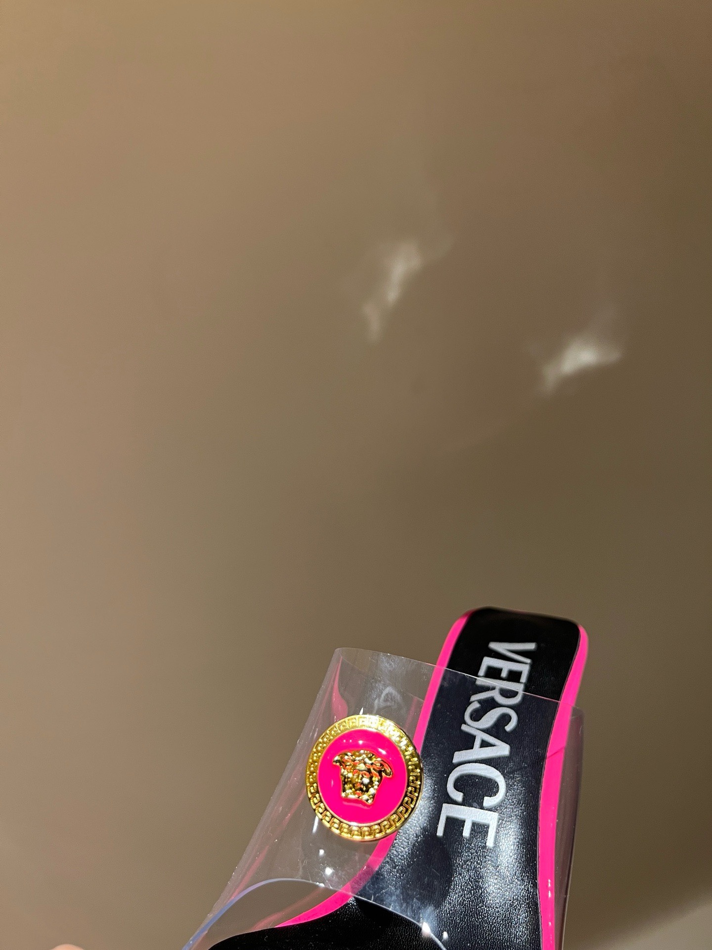 Bagsaaa Versace Sandals In Hot Pink
