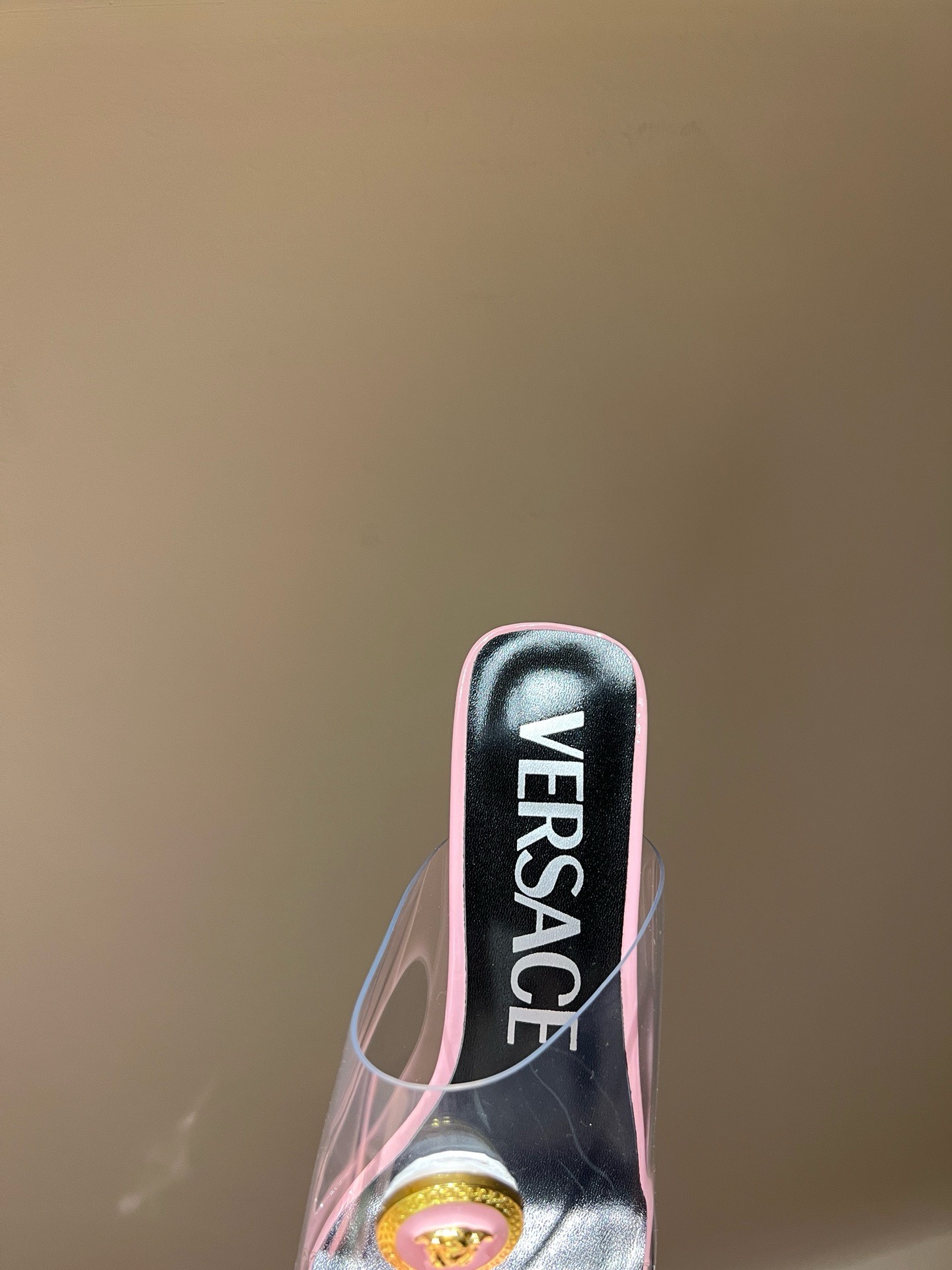 Bagsaaa Versace Sandals In Light Pink