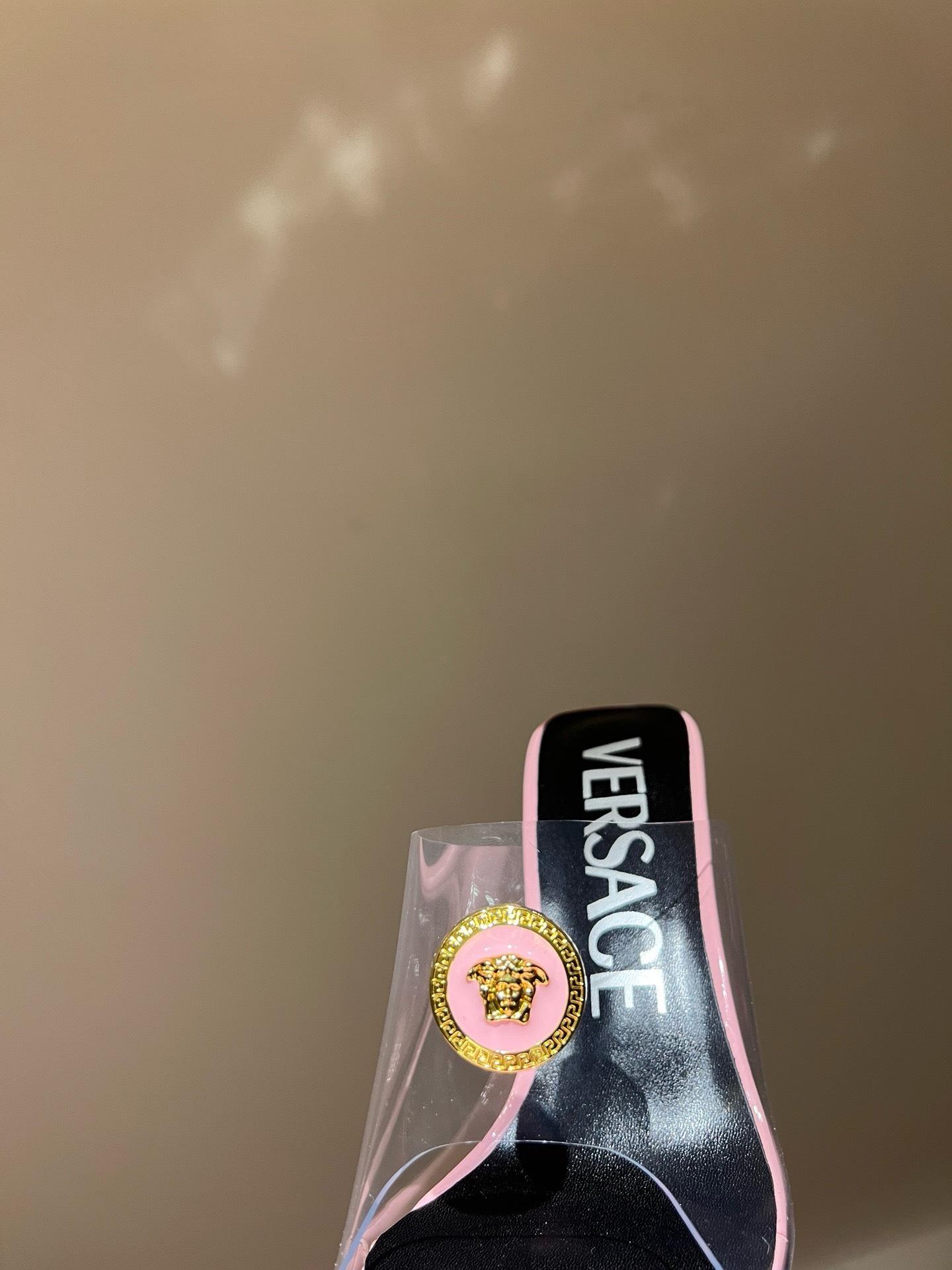 Bagsaaa Versace Sandals In Light Pink