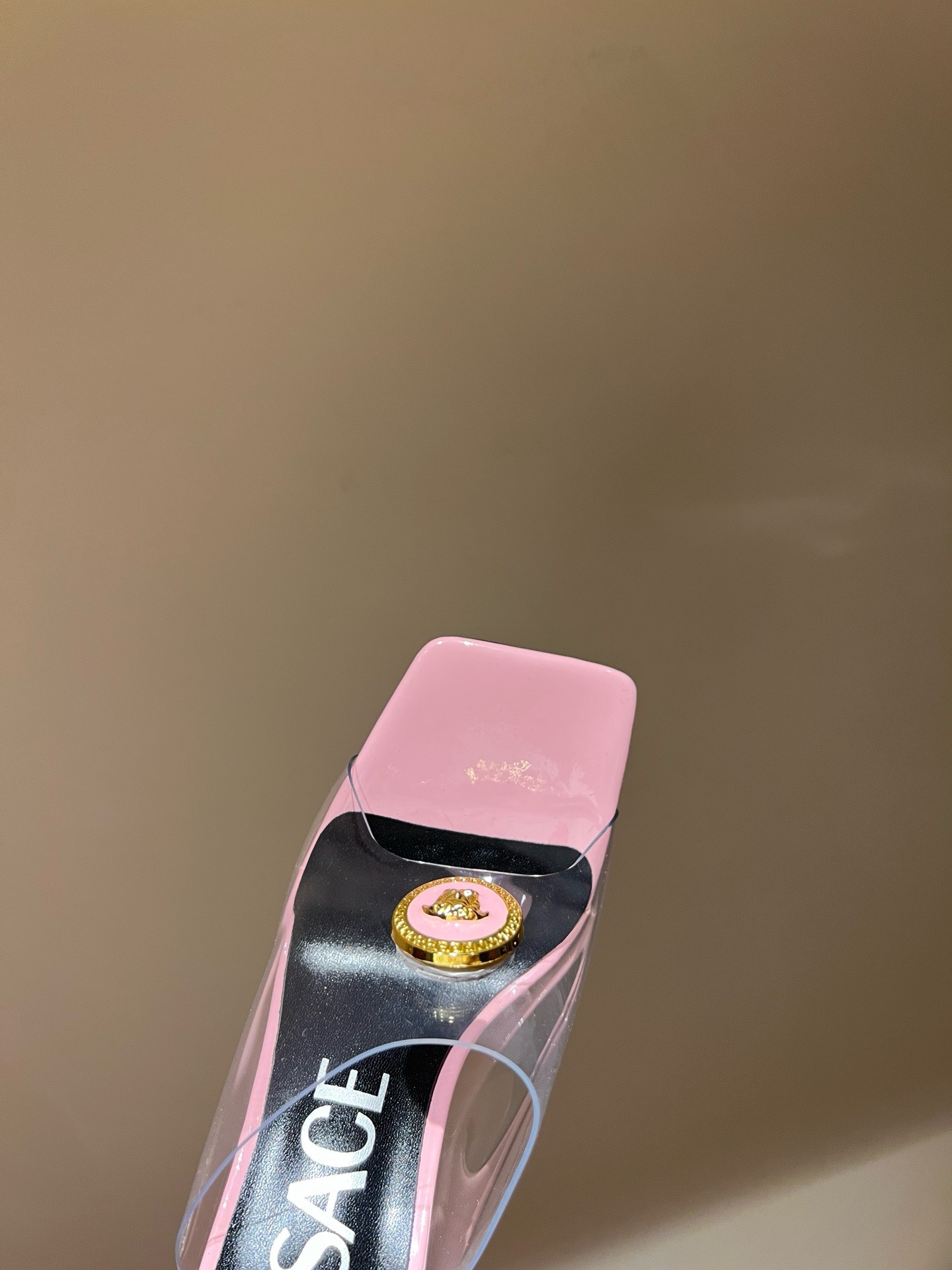 Bagsaaa Versace Sandals In Light Pink