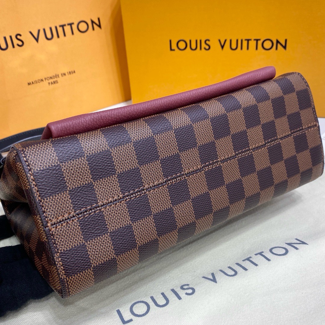 Bagsaaa L0vis Vvtt0n Vavin bag PM Damier Ebene Burgundy - 25 x 17 x 9.5 cm