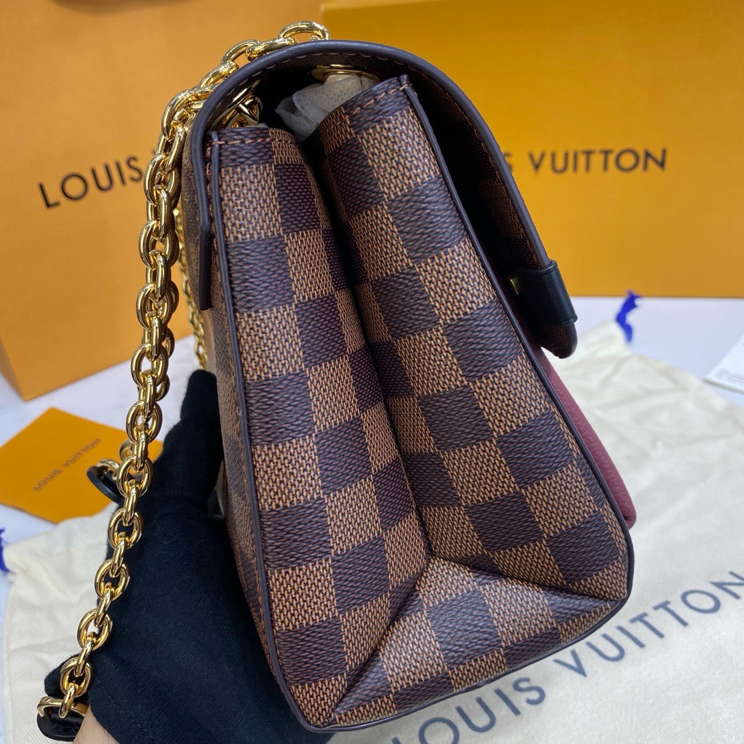 Bagsaaa L0vis Vvtt0n Vavin bag PM Damier Ebene Burgundy - 25 x 17 x 9.5 cm
