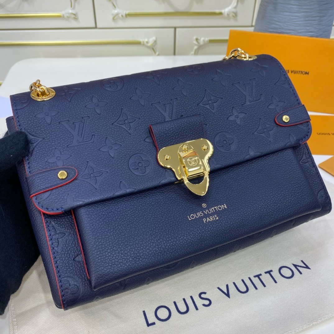 Bagsaaa L0vis Vvtt0n Vavin bag PM Monogram Empreinte Dark Blue - 25 x 17 x 9.5 cm